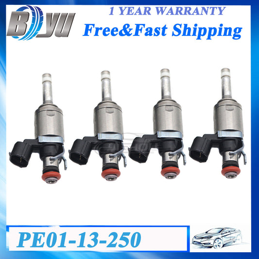 4X PE01-13-250B Fuel Injector for Mazda 3 CX-3 CX-5 MX-5 Miata 2.0L PE01-13-250C