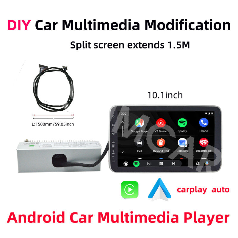 10.1IN Car Stereo Radio 2+32G Android FM GPS WiFi MP5 Player DIY Split Screen