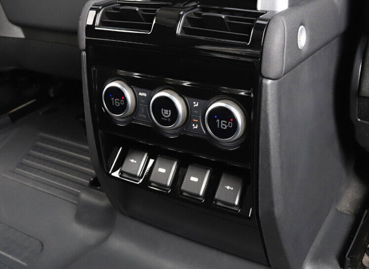 1P for Land Rover for Defender 20-25 Glossy Blakc Rear AC Air Outlet Vent Cover Trim