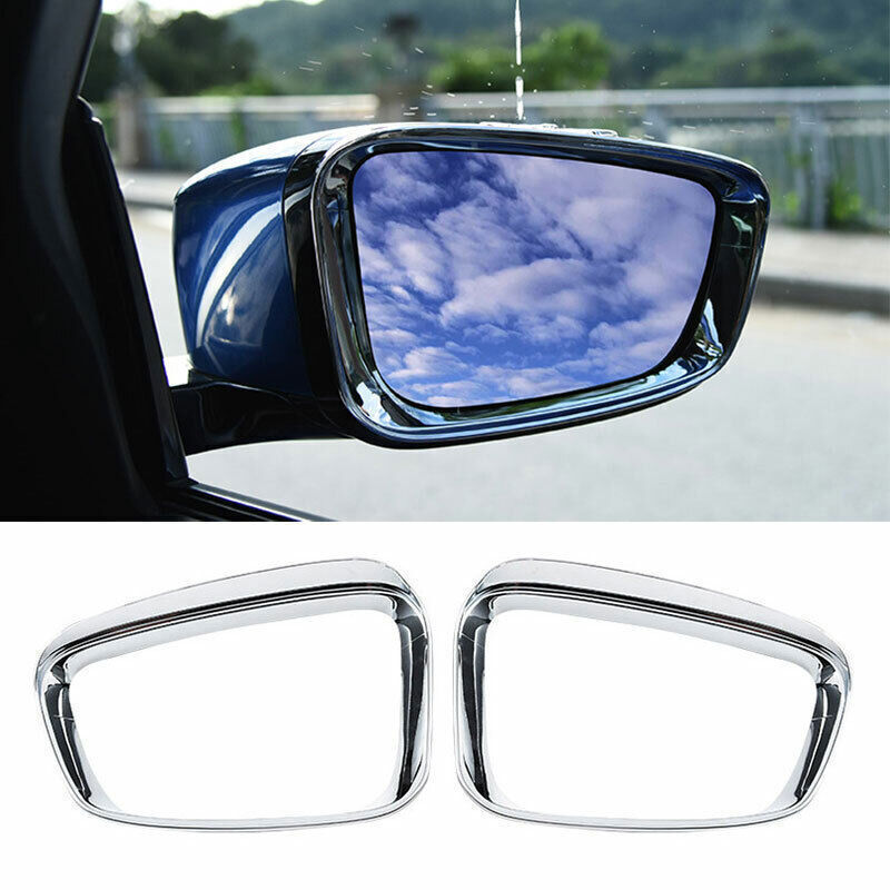 for BMW 3-Series G20 2019-23 ABS Chrome Rear View Mirror Rain Eyebrow Frame Trim
