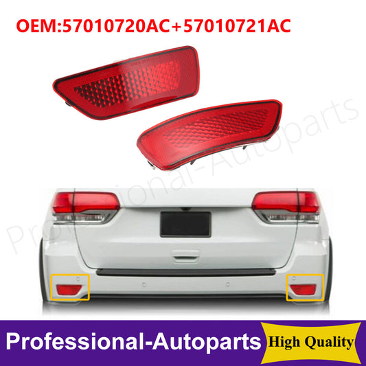 1Pair Rear Left+Right Bumper Reflector Light for Jeep Grand Cherokee Compass