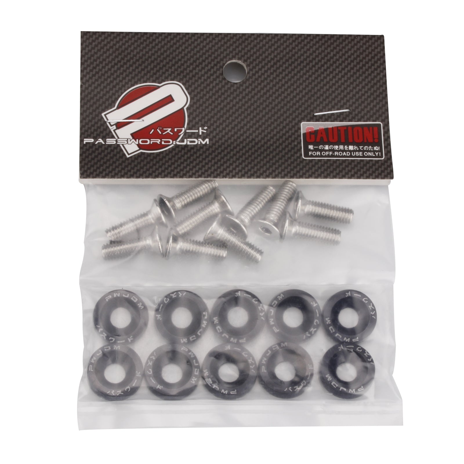 20X Black JDM Billet Aluminum Fender/Bumper Washer/Bolt Engine Bay Dress Up Kit