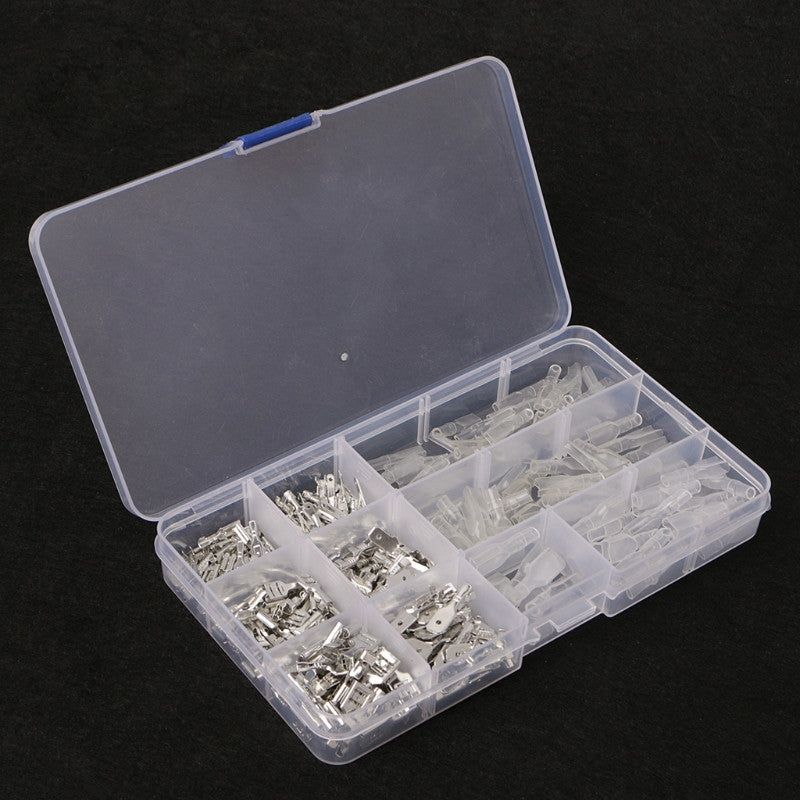 270Pcs 2.8/4.8/6.3mm Car Male Female Wire Spade Connector Cable Crimp Terminals