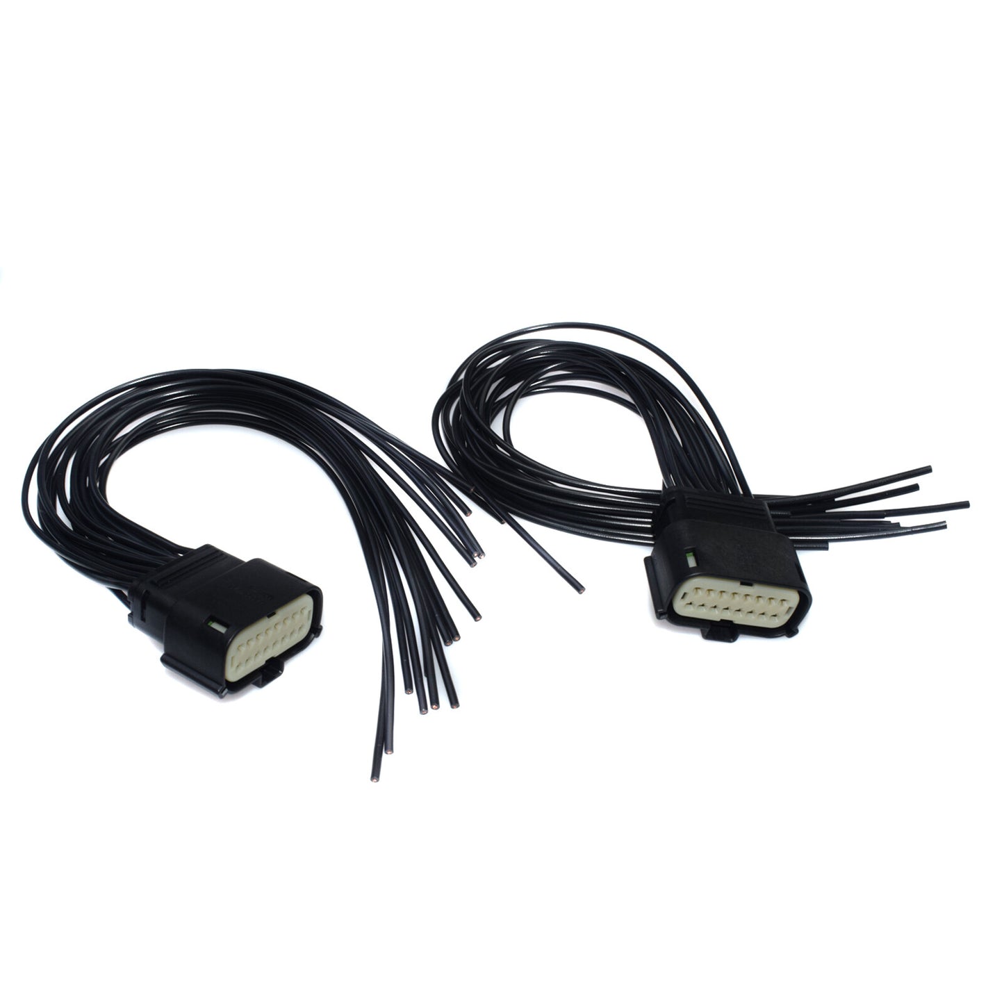 2-Piece Headlight Wiring Harness (16-Pin) for Jeep Grand Cherokee Xenon HID SRT LED