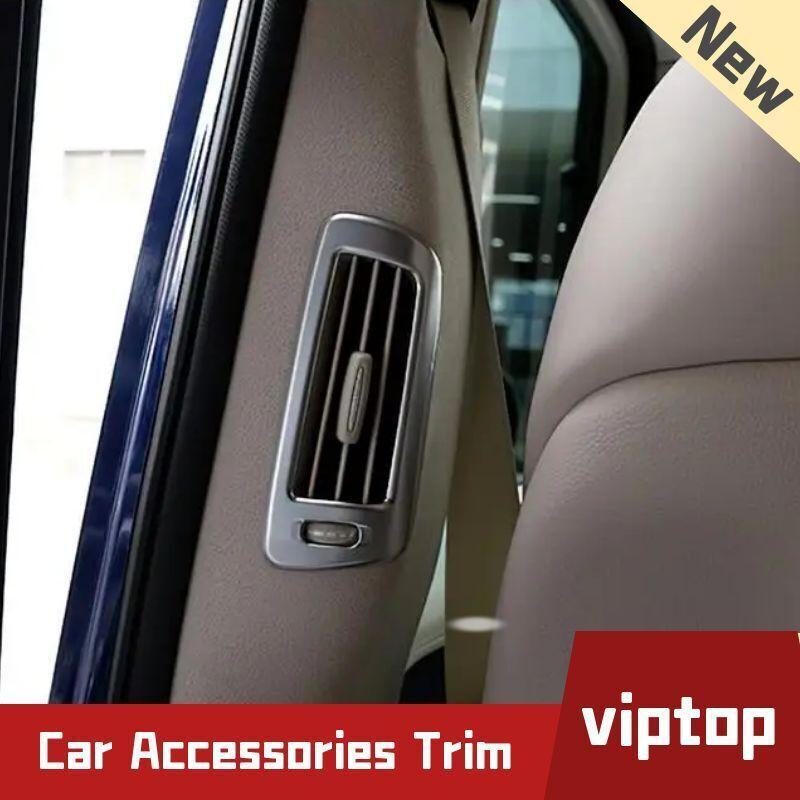 Silver ABS B Pillar Air Vent Panel Frame Cover For G-Class W464 G500 G63 19-23