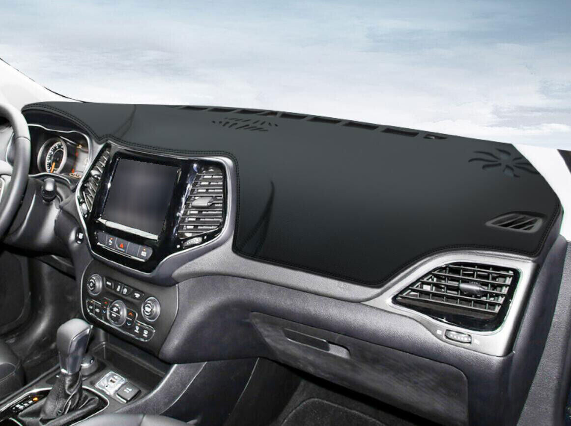 PU leather Dashboard Dash Mat Non-slip DashMat Shade for Jeep Cherokee 2014-2021