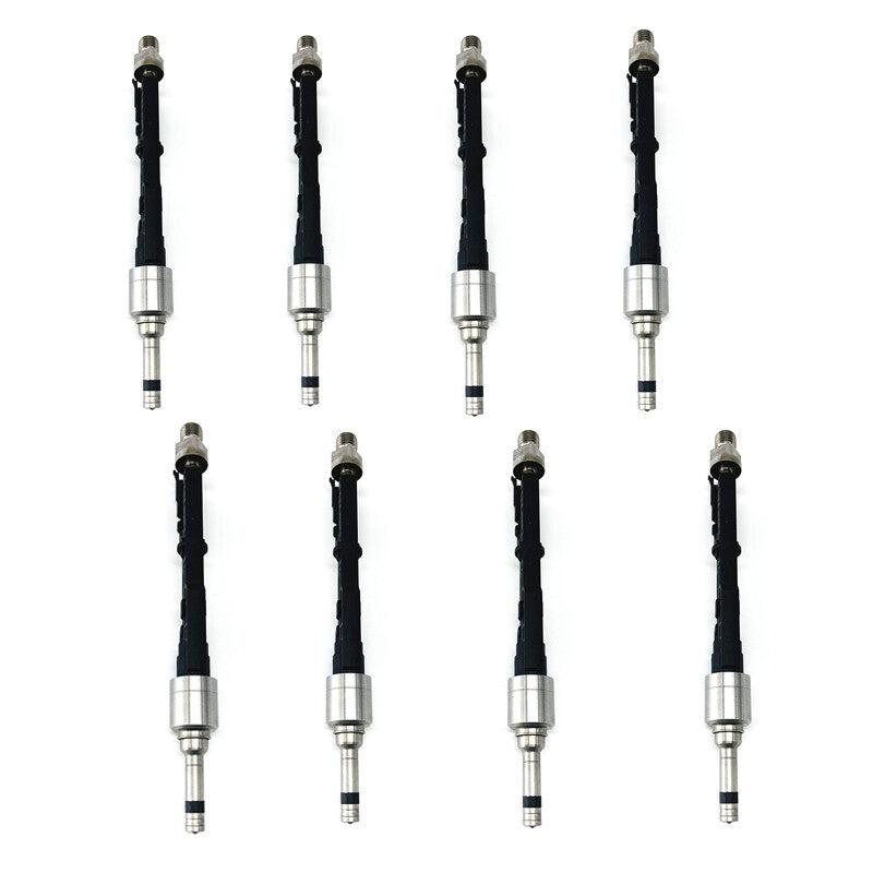 8-piece fuel injector pack suitable for BMW M5, M6, X5, X6 550i, 650i, 750i 4.4L. 13647645956