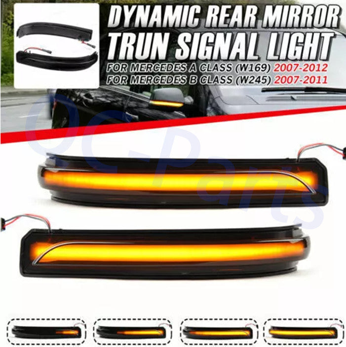 2 items Clignotant Dynamique ¨¤ LED Clignotant Retroviseur for Mercedes W245 W169 E8