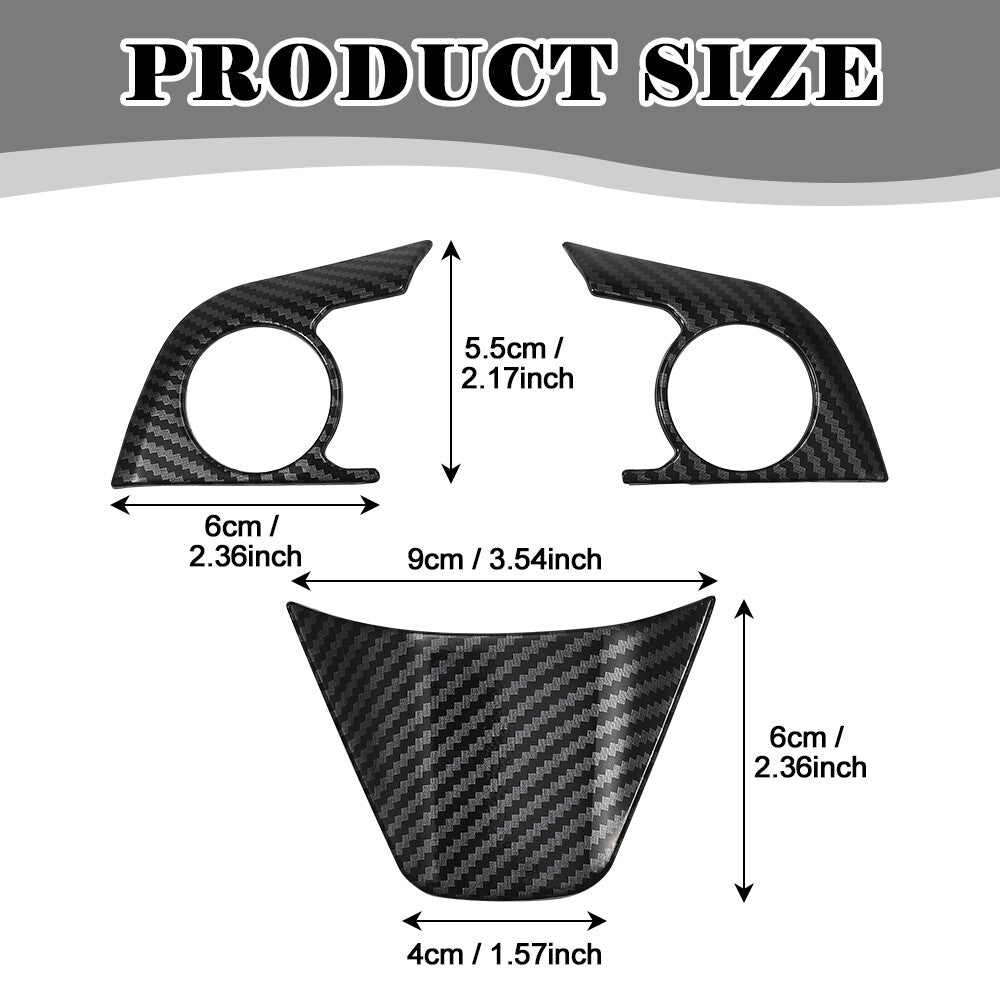 Steering Wheel Cover Trim for Toyota 18-23 for Camry ,19-23 for Avalon , Carbon Fiber