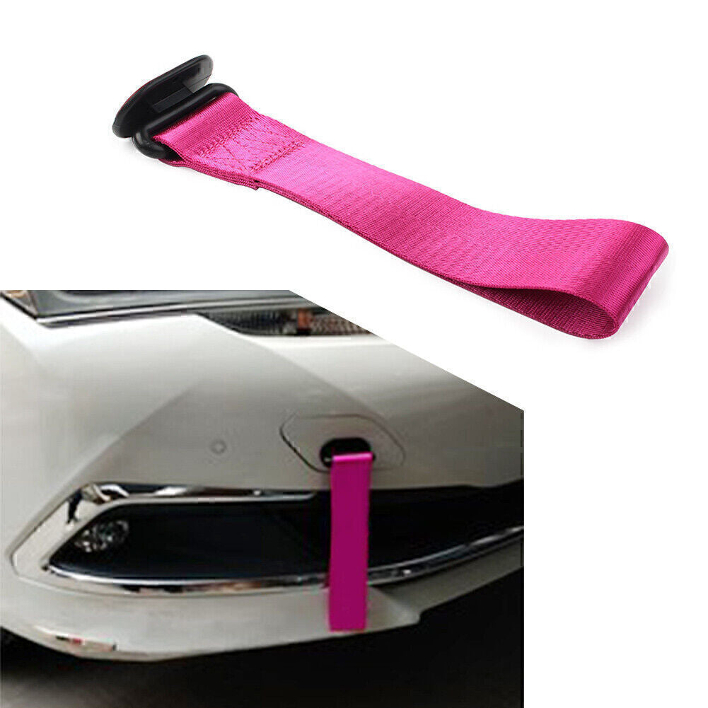 Auto Racing Tow Towing Strap High Strength Sports Front Rear Bumper Hauling Hook
