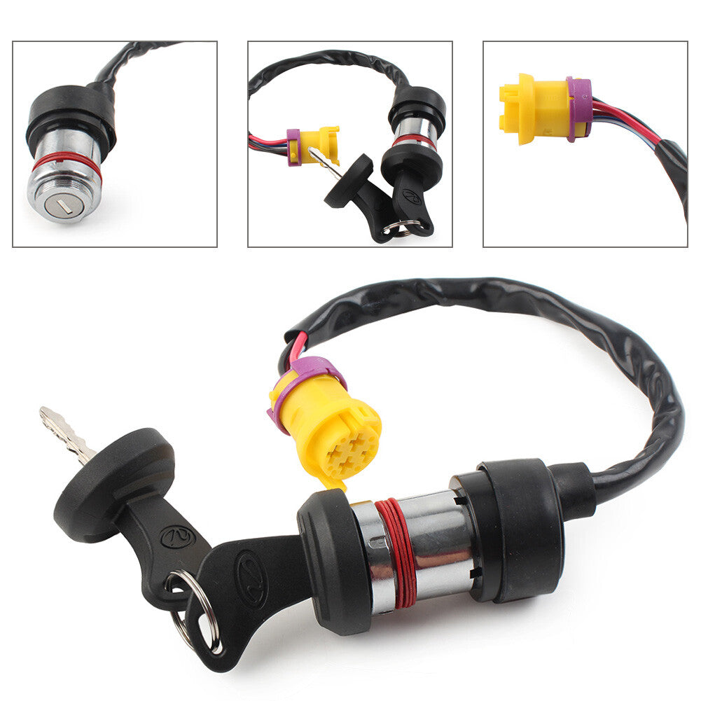 Ignition Key Switch For Linhai Bighorn 260 300 400 ATV Waterproof 30110 27457