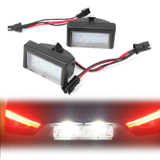 2x Car White Error Free LED Number License Plate Light for Benz ML W164/X164X