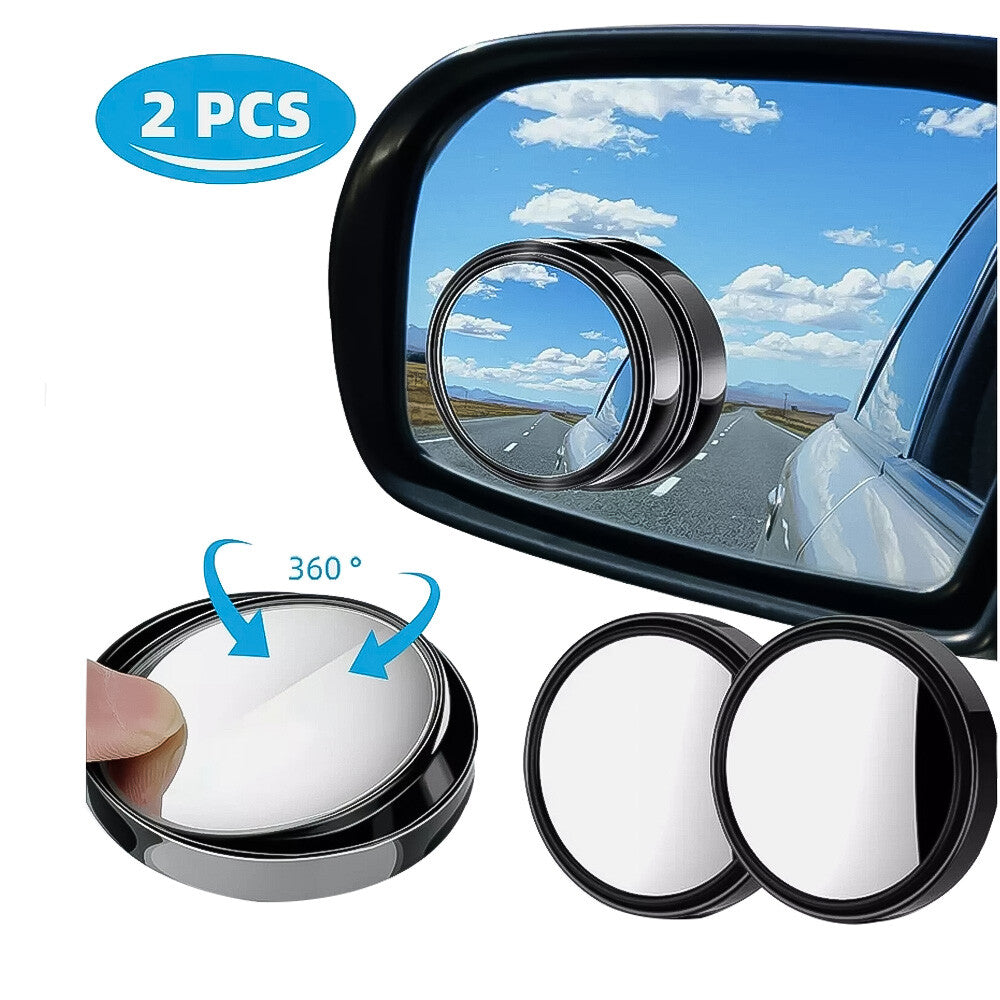 2PCS Blind Spot Mirrors Round HD Glass Side For Car Rear View Mirror Convex 360¡ã