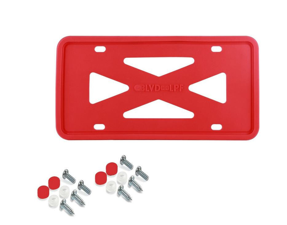 Car license plate frame cover cap trunk red silicone for Genesis