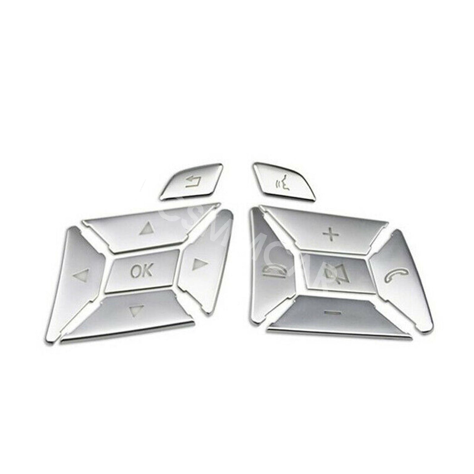 Fit For 2011-2013 for Mercedes Benz C-Class W204 Steering Wheel Button Trim Cover