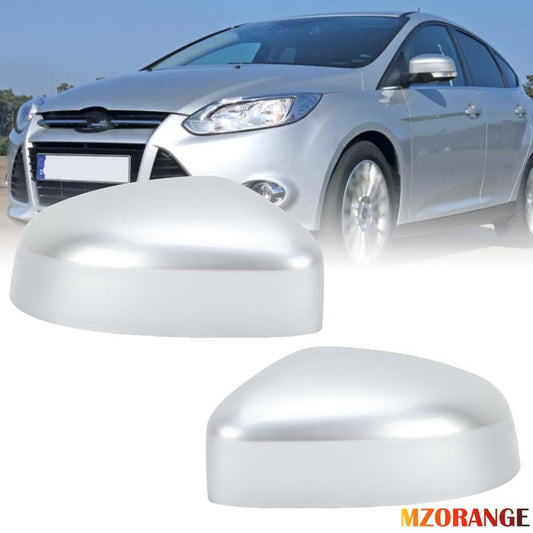 2¡Á for Ford Focus MK2 09-11 MK3 11-18 MK4 10-14 Spiegelkappen Geh?use Silber NEU