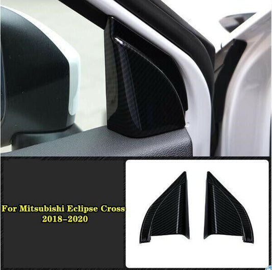 carbon fiber ABS A-pillar Horn Frame cover for Mitsubishi Eclipse Cross 18-2020