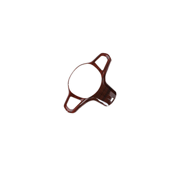 Fit for BMW 5 Series 2018-2023 Red Wood Grain Steering Wheel Decor Cover Trim 1P