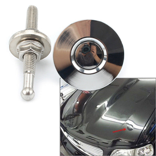 Universal Push Button Quick Release Hood Pins Bonnet Lock Clip Latch Bumper