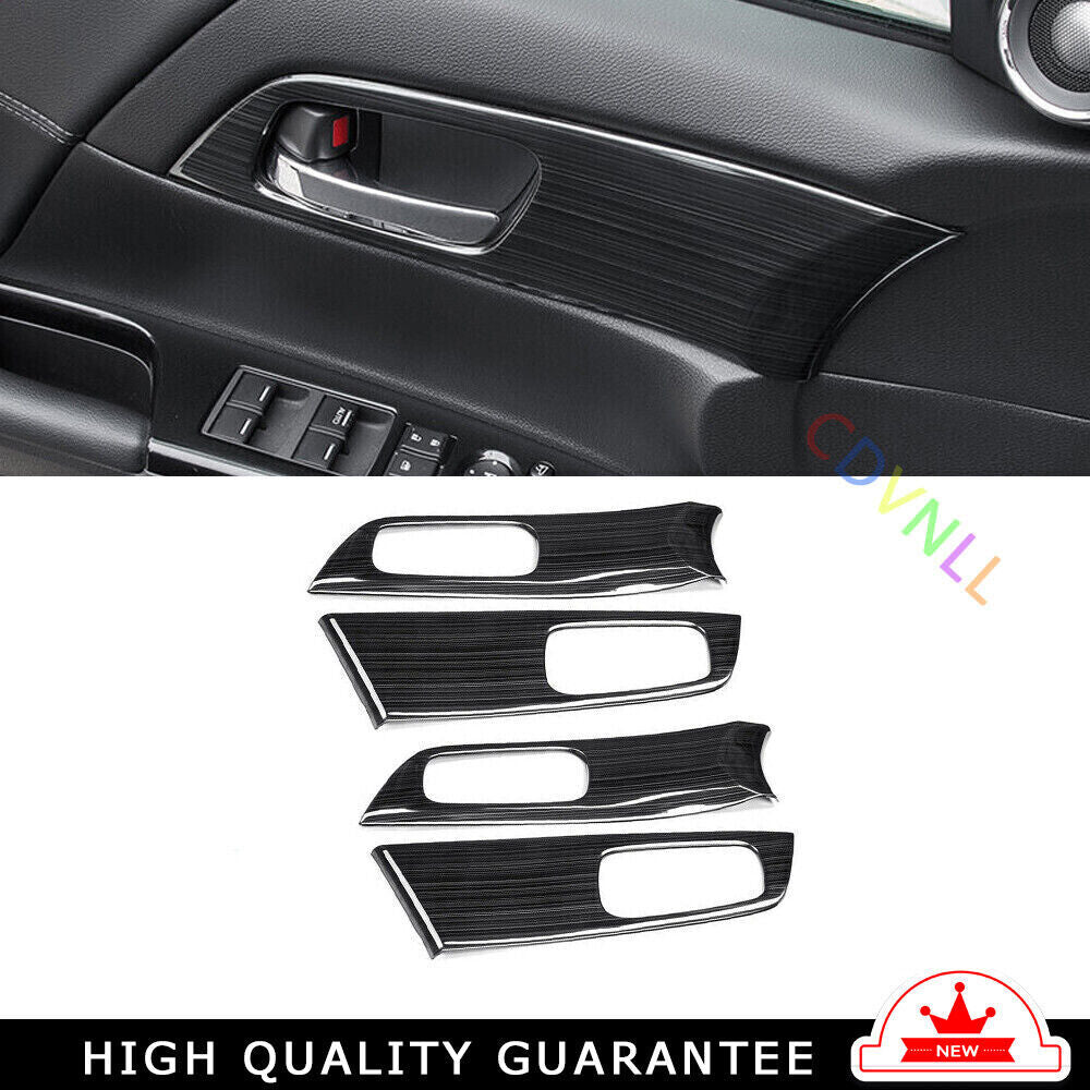 Inner Door Handle Bowl Cover Trim for Honda Accord 9TH 2014-2017 Black Titanium