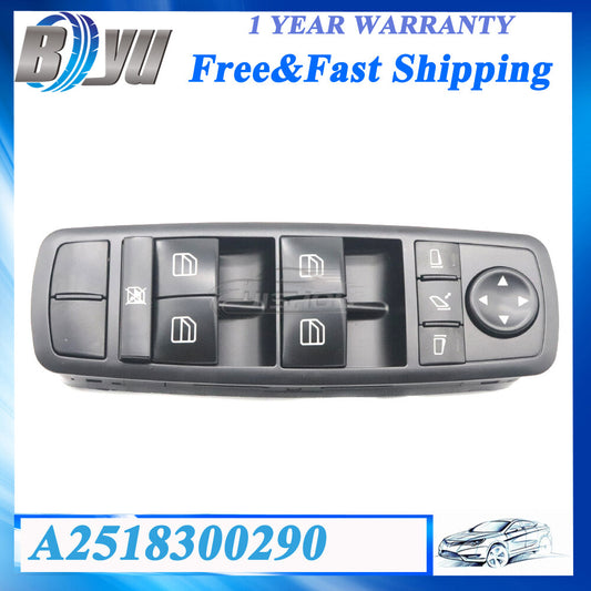 for Mercedes ML350 2006-2012 Power Window Switch Front Left TOPAZ A2518300290