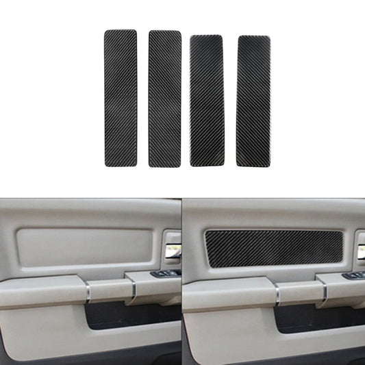 4pcs Carbon Fiber Door Side Door Panel Trim for Dodge for Ram 1500 2009-2012