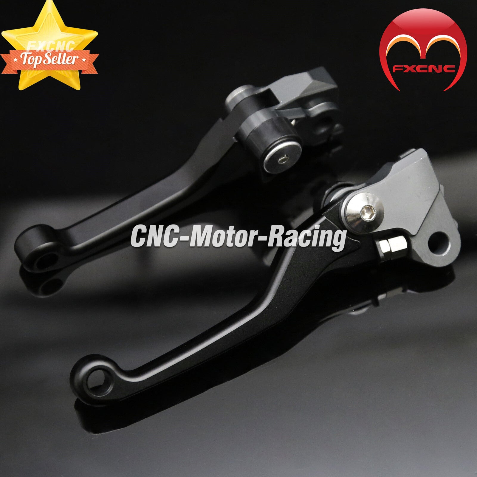 Suitable for Kawasaki KX450 2019 - 2020 CNC black off-road bicycle clutch and brake lever (aluminum)