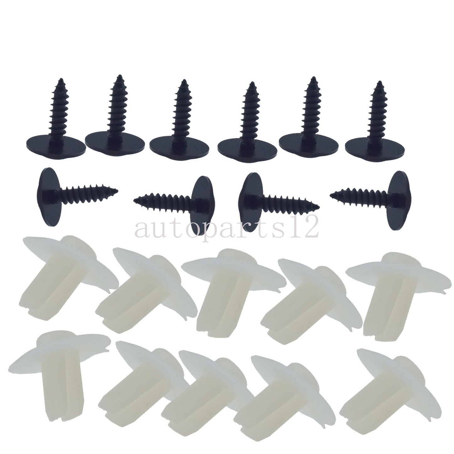 10Sets Bumper Fender Mount Screws Clips for Honda for Civic CR-V for Acura TL Integra