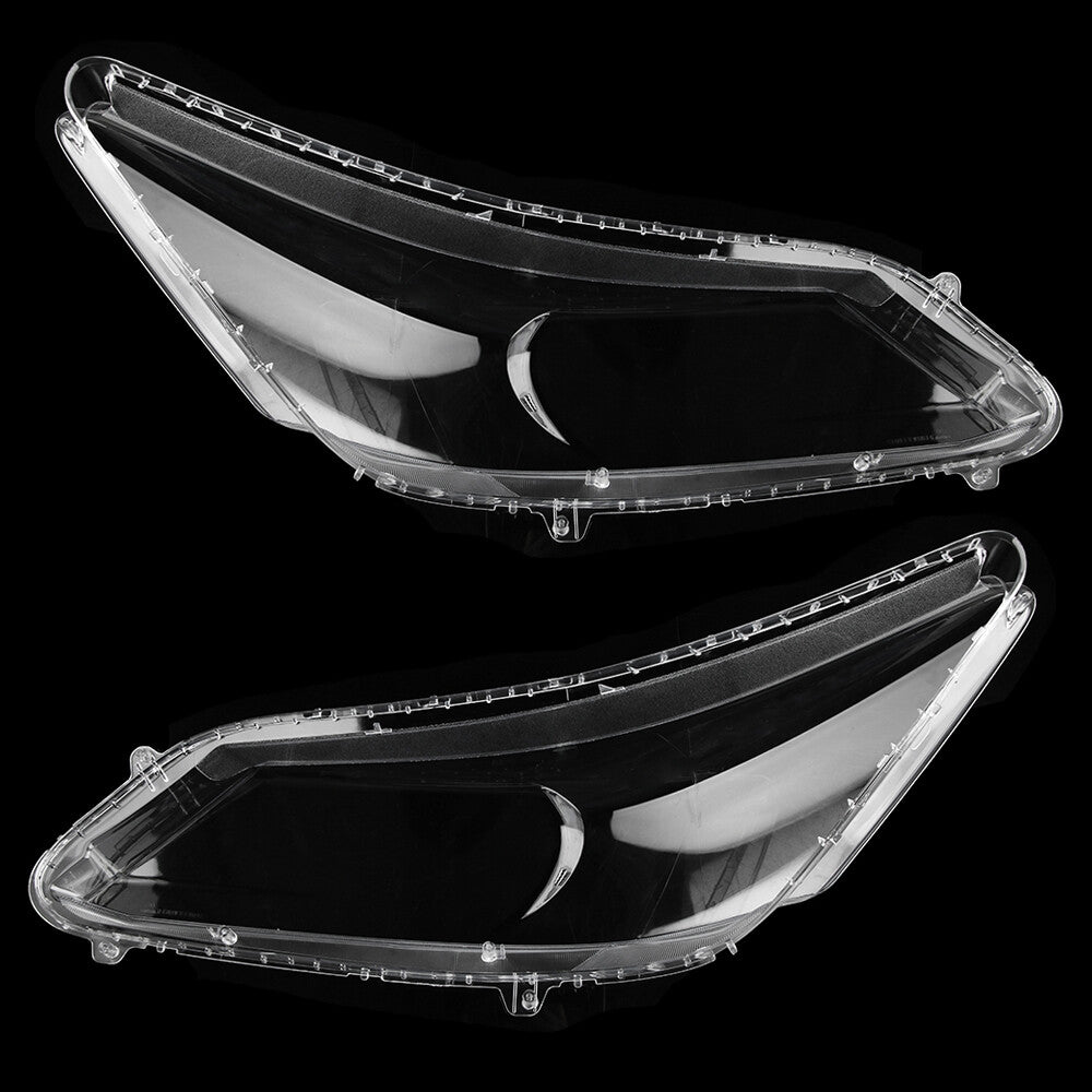 Left + Right for Honda Accord 2013 - 2015 Transparent Headlight Lens Cover - Headlight Lens