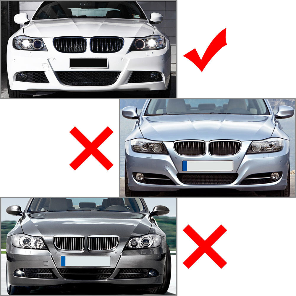 for BMW 3 Series E90 E91 Pre-LCI 2005-08 17 Front Bumper Side Splitter Spoiler