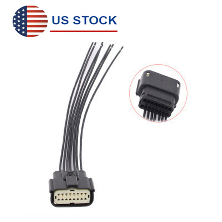 16 Pin LED Headlight Connector Pigtail for Ford 2018 Expedition 15-17 F150 Truck
