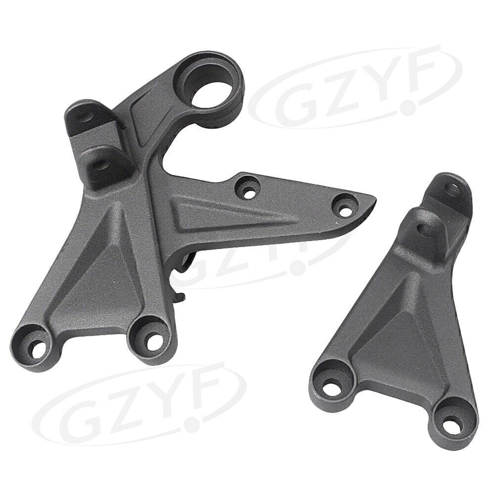 Front Footrest Assembly Kit +Foot Pegs Fit for Honda CBR1000RR 2008-2011 09 Abrasive