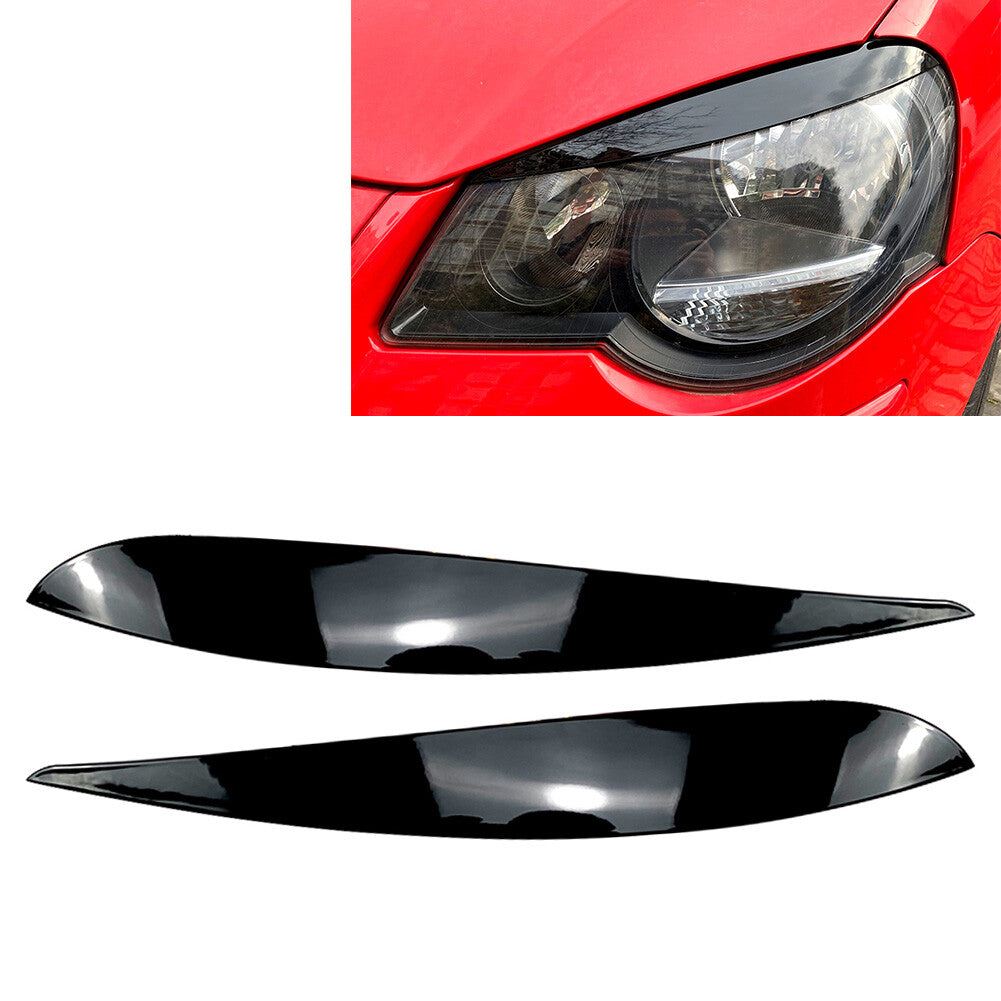 Headlight Lamp Eyebrow Eyelid Molding Trim Lid Cover for VW Polo 9N 2005-2009