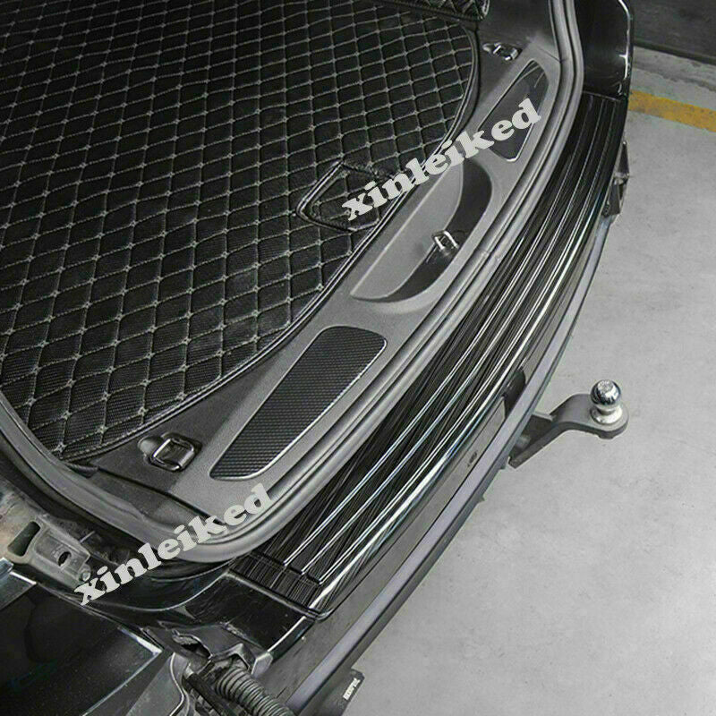 black Rear Bumper Protector Guard Scuff Plate Pedal For Grand Cherokee 2011-2020