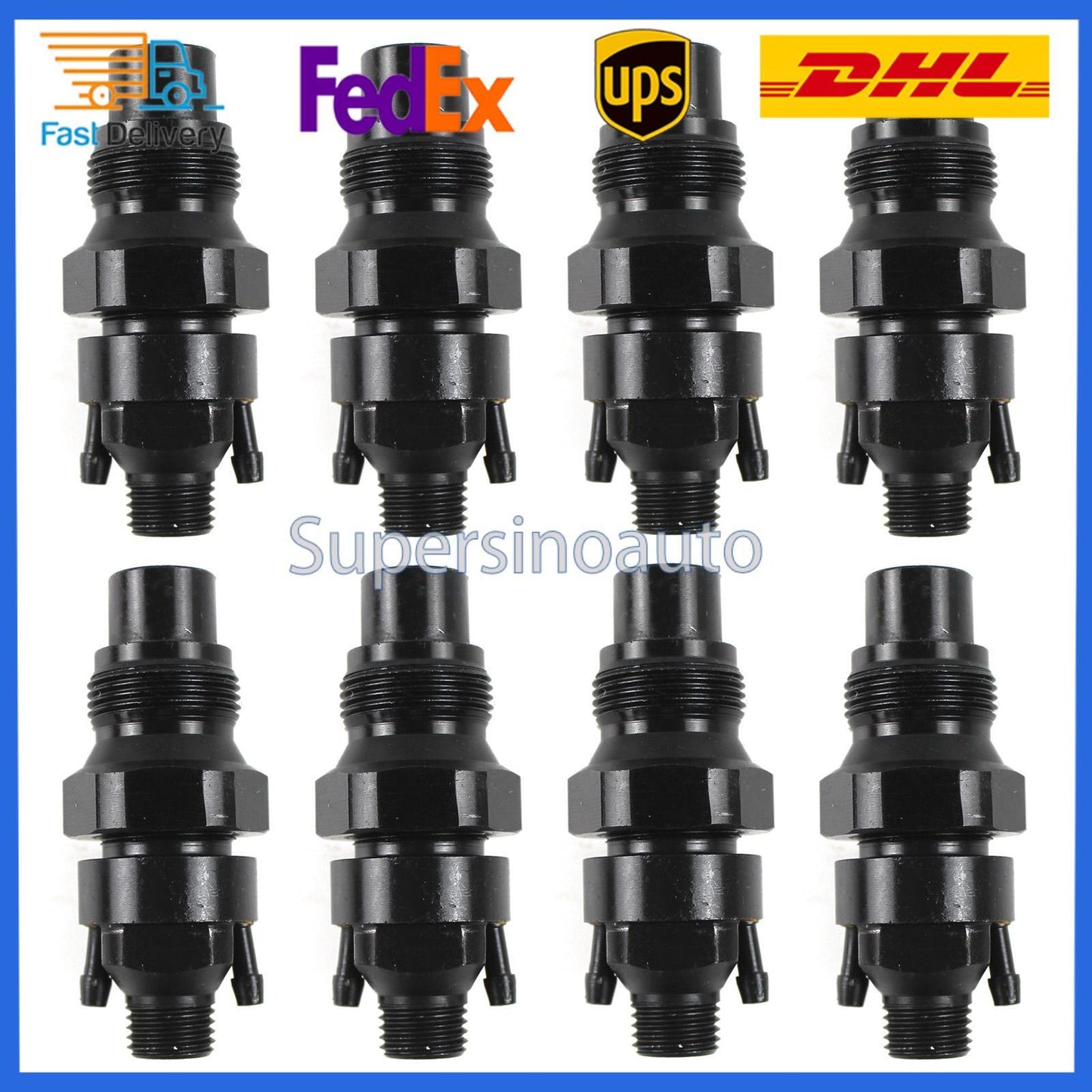 8PCS Fuel Injectors 0432217276 10233973 6703803 For 1992-2005 65 for Chevy 6.5L US