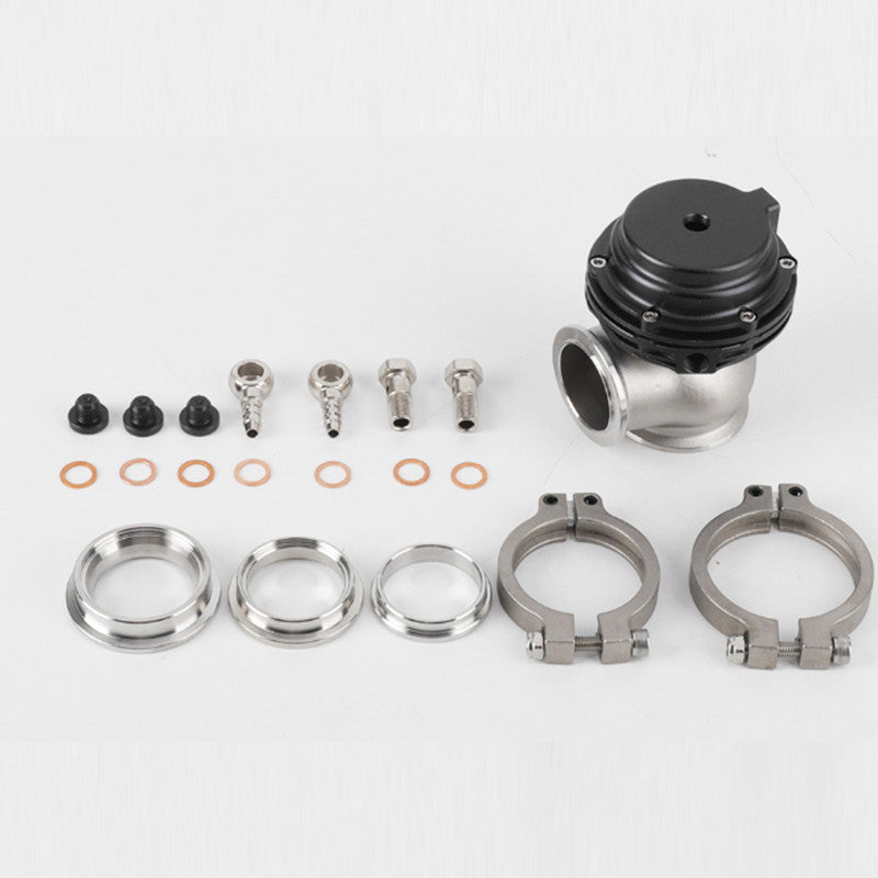 Universal Black 38mm External Turbo Wastegate V-Band Flange 22PSI for Manifold