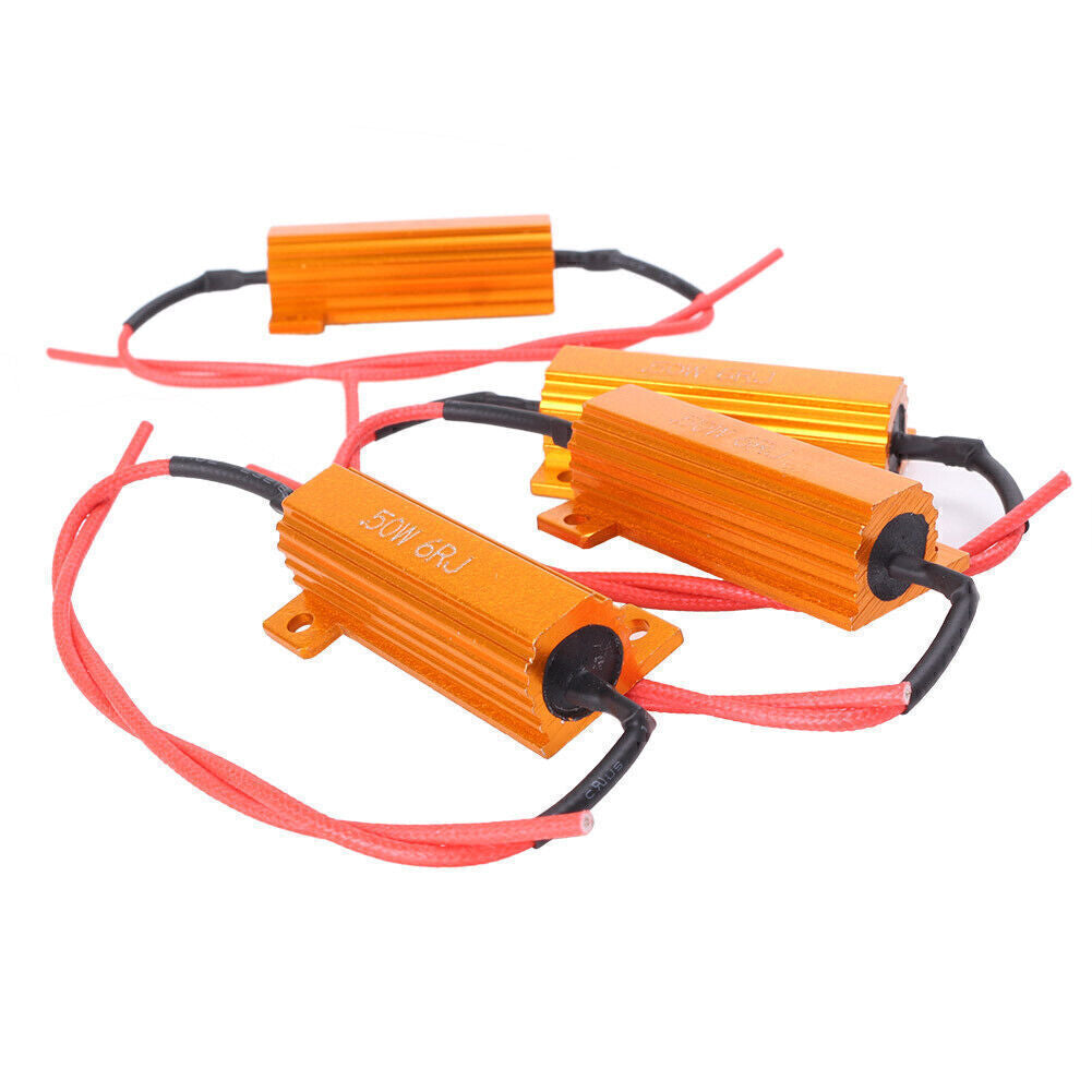 4x 50W Load Resistor 6ohm Fix LED Bulb ERROR Fast Hyper Flash Turn Signal