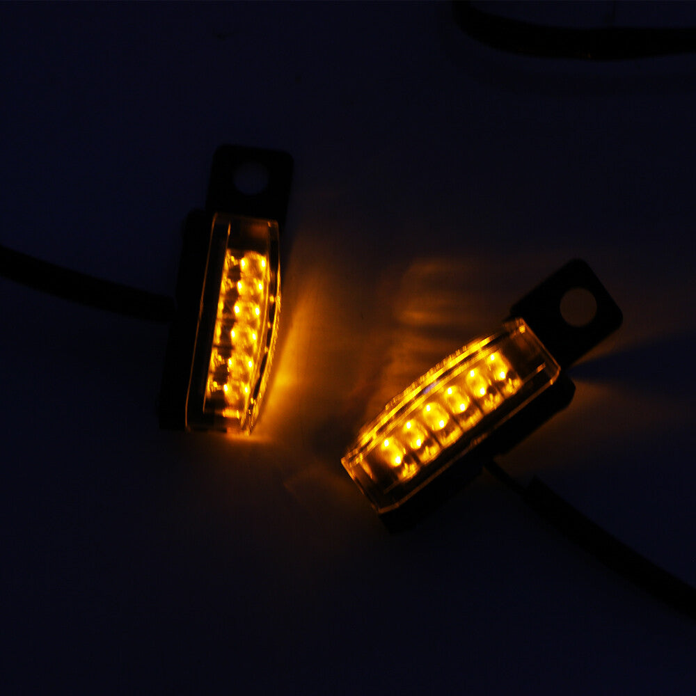 Motorcycle turn signal indicator flashing light transparent Lens for mini LED