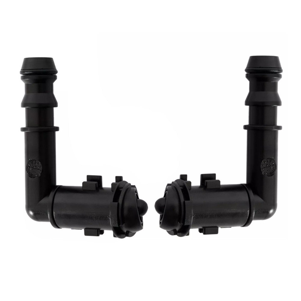 2X For CTS 2008-2009 Left+Right HeadLight Washer Spray Nozzle Black Plastic
