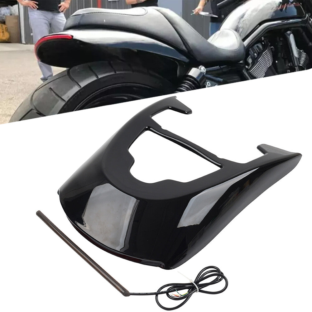 Vivid Black Rear Mudguard w/Light for Harley VRSCDX V-Rod VRSCAW VRSCA 2002-2017