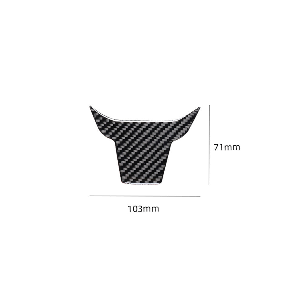Carbon Fiber Interior Steering Wheel Lower Cover Trim for Honda CR-V 2017-2021