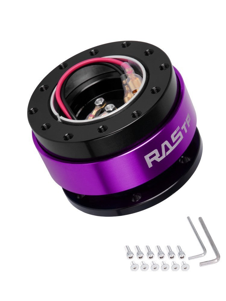 Universal 6 Bolt Car Steering Wheel Ball Quick Release Hub Adapter Snap Off Kit
