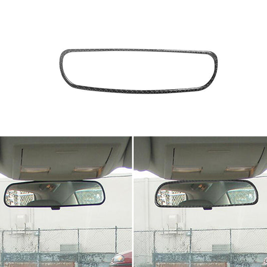 1X Carbon Fiber Rearview Mirror Cover Trim Type-A for Chrysler 300 2005-2007