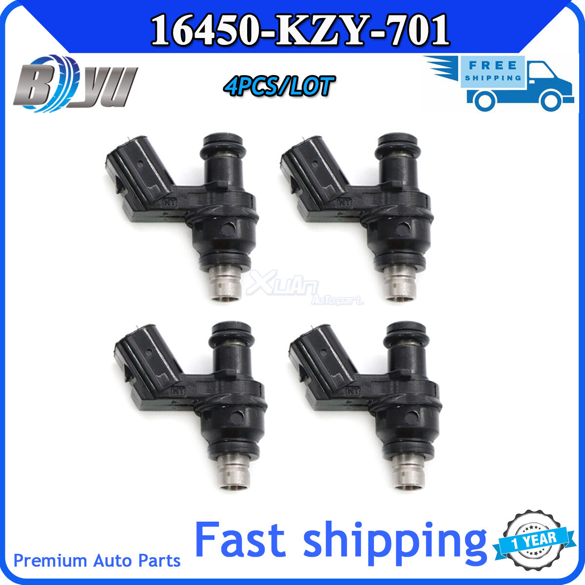 Motorcycle fuel injector nozzle assembly 16450-KZY-701 for Honda PCX150 13-20