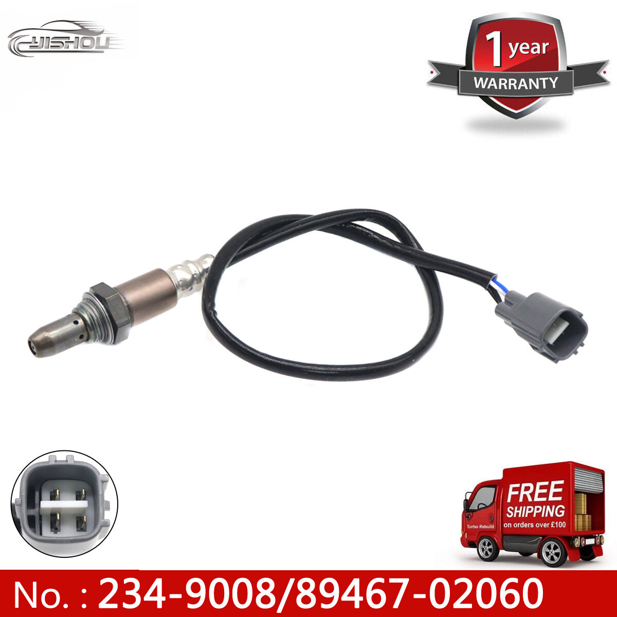 The new 234-9008 oxygen sensor is suitable for Toyota Matrix, for Camry , for Lexus ES350, and other vehicles.