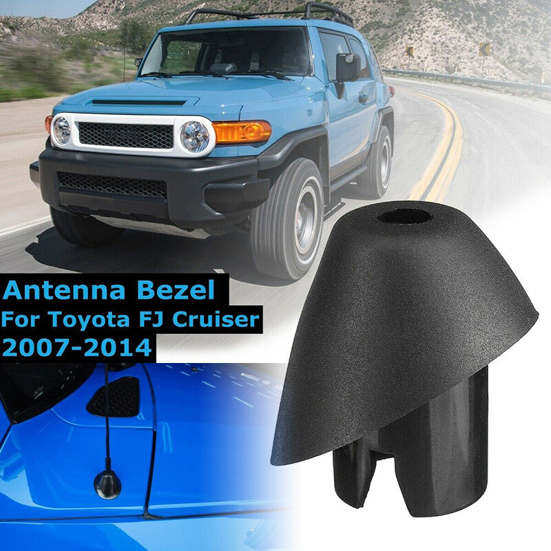 Antenna bezel trim, mudguard mount, black, for Toyota FJ Cruiser 2007-2014.