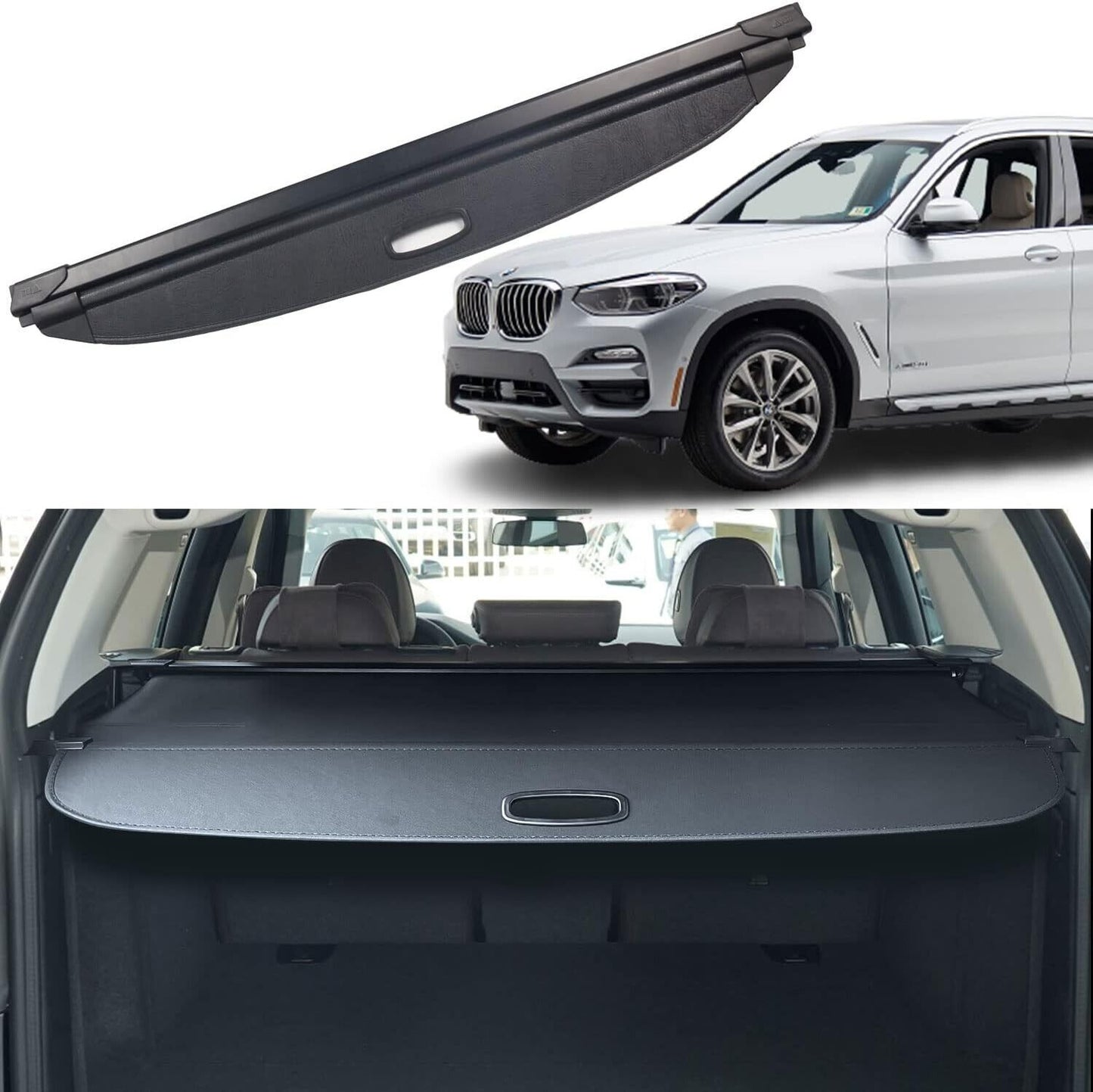 for BMW X3 2018-2023 Parcel Shelf Load Cargo Cover Luggage Black Blind Shield