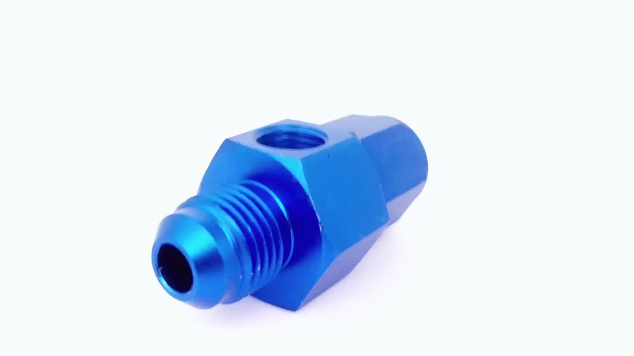 6 AN Straight Fitting Adapter AN6 Male to Female 1/8 NPT Gauge Port Fuel Hose