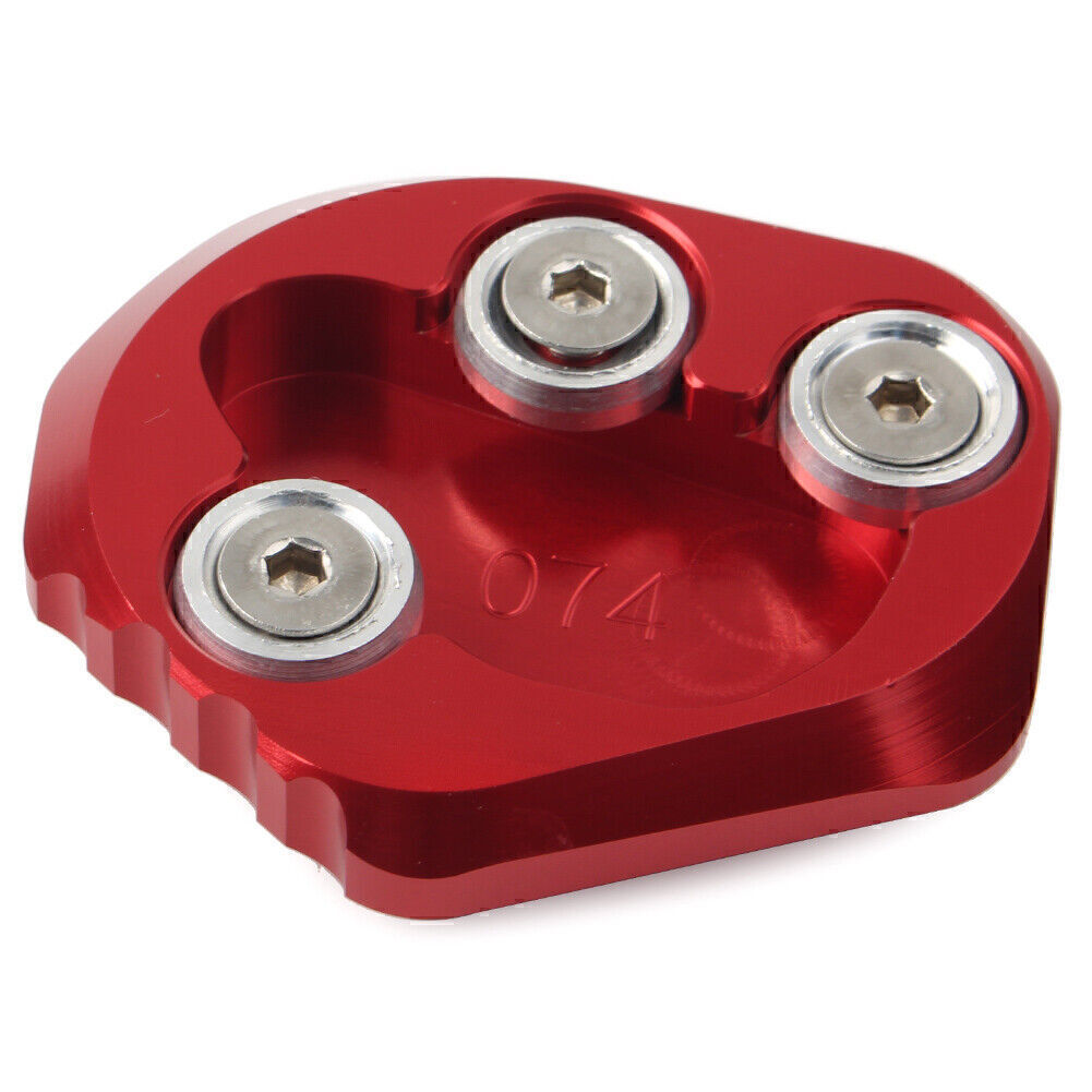 for YAMAHA YZF-R6 2017-2018 Red Kickstand Side Stand Plate Extension Pad