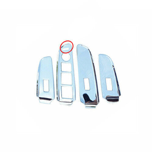 Car Glass Window Lifting Lock Cover Trim for Kia K3 Forte 2014-2018 Chrome Steel